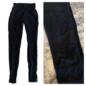 Namastetics Black mesh Leggings size medium